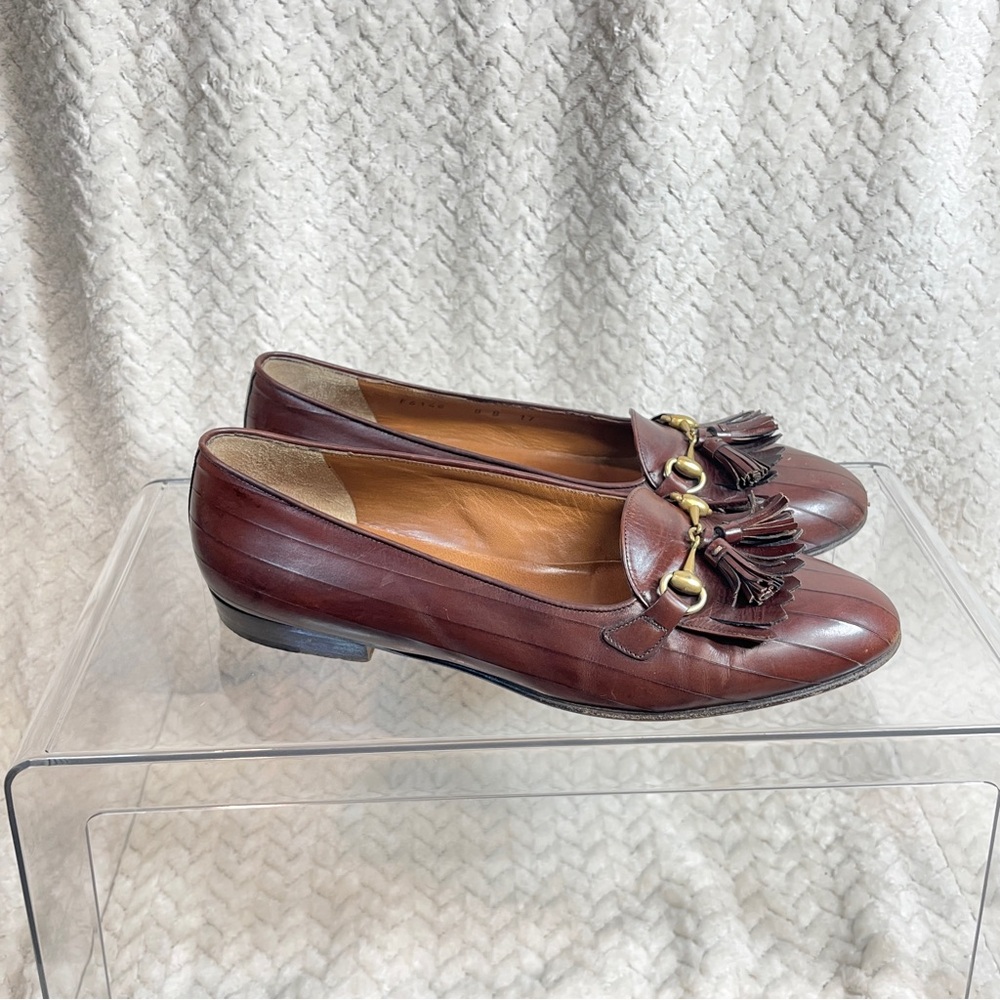 Cole Haan Brown Leather Loafers with Tassels